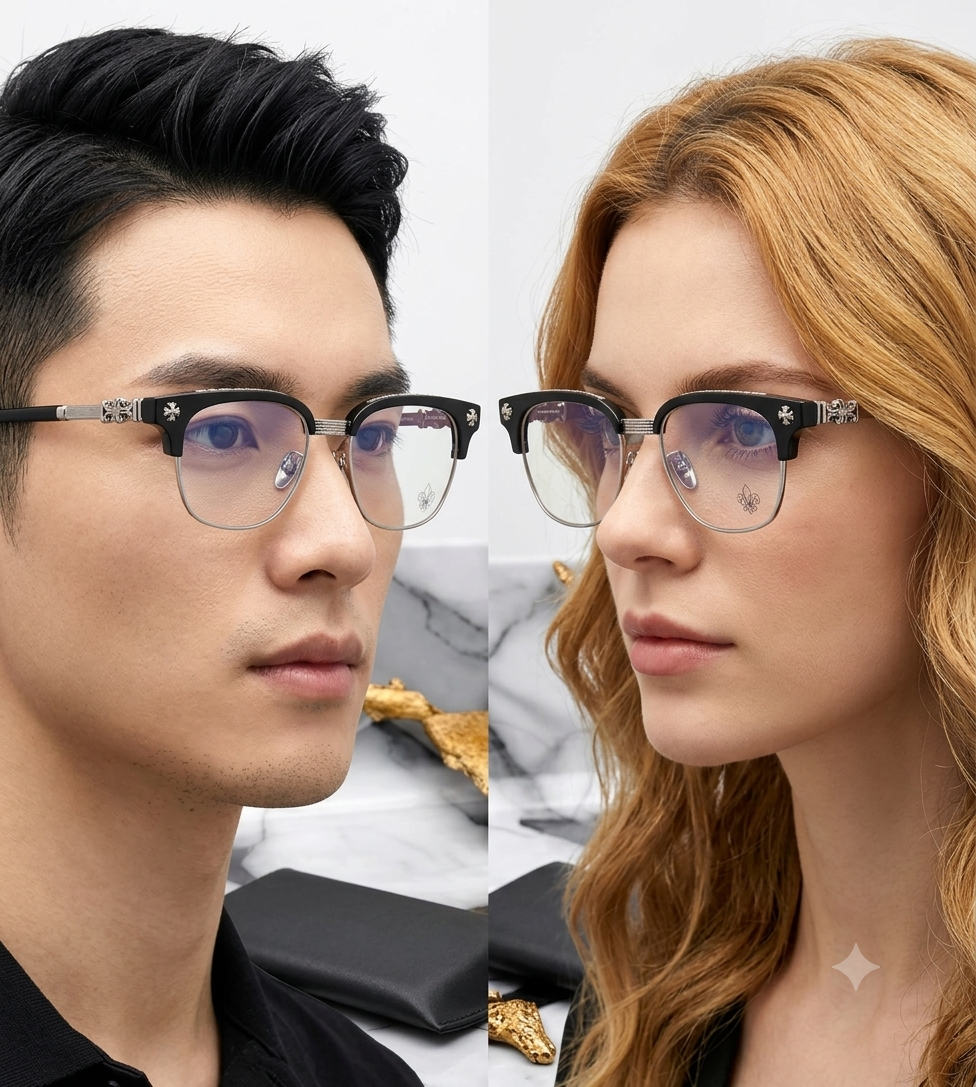 عینک بلوکات ( Chrome Hearts ) کروم هارتز زنانه و مردانه مدل 9217