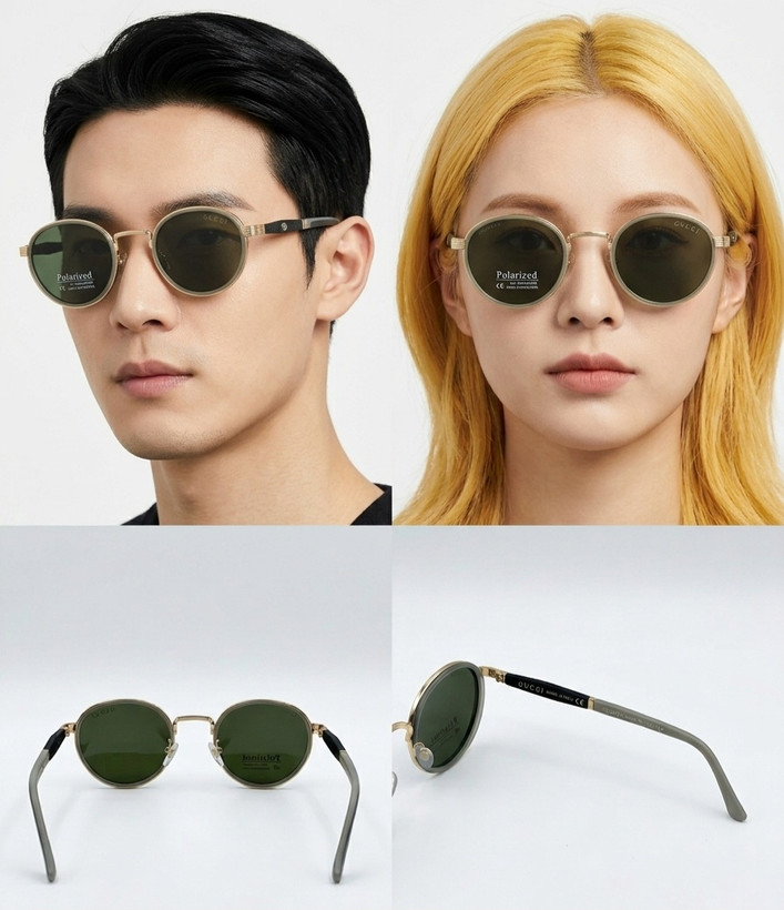 عینک آفتابی گوچی ( GUCCI ) پلارایز فریم گرد مردانه و زنانه