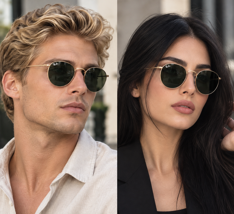 عینک آفتابی ری بن ( Ray-Ban ) مدل RB3447 فریم گرد UV 400 زنانه و مردانه ( unisex )